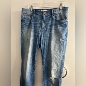 madewell 9” high riser skinny skinny jeans